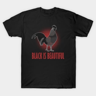 Cemani rooster black chicken breed T-Shirt